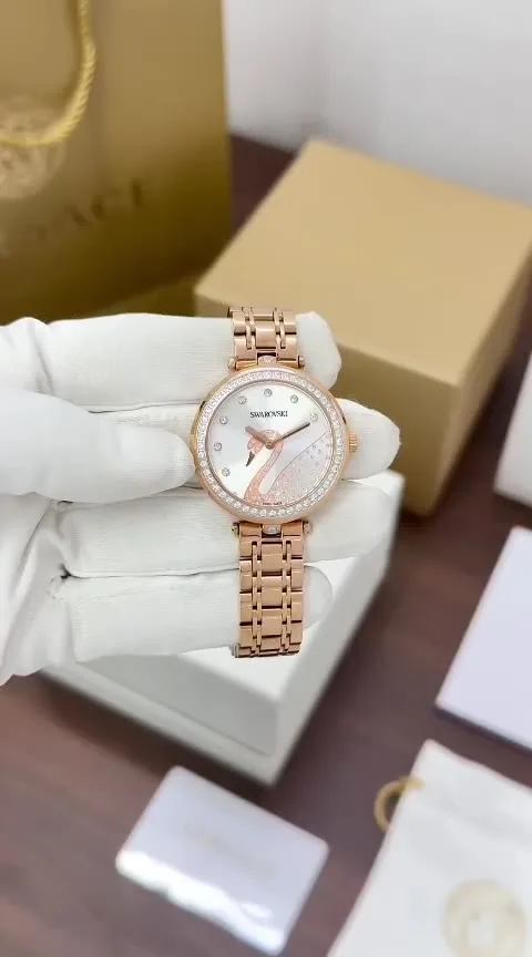 Casio Rose Gold Swarovski Timepiece